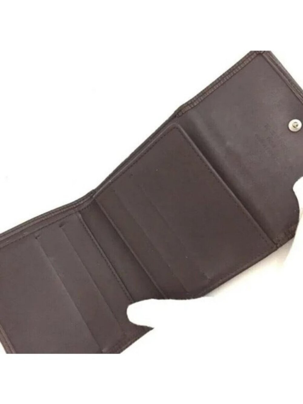 Louis Vuitton Epi Porte serial SP1012 Brown Elise Credit Leather Trifold Wallet - Picture 9 of 11